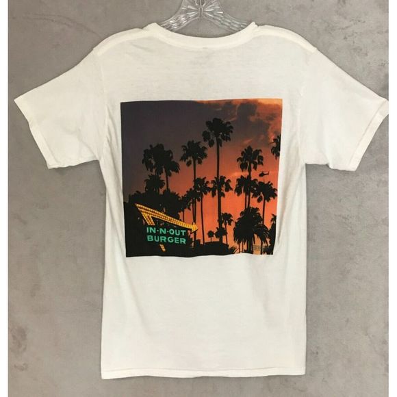 Other - In-N-Out‎ Burger Arizona Shirt Mens Small Palm Trees Graphic Short Sleeve White